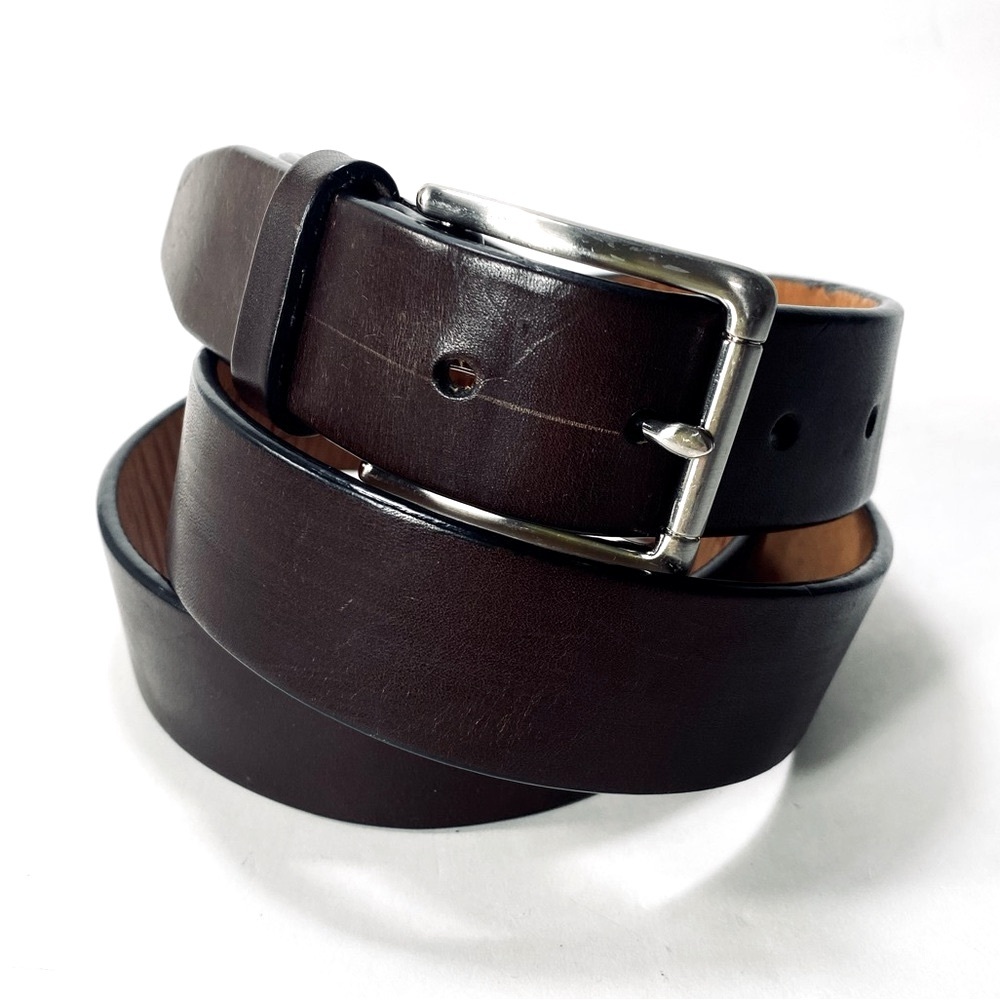 Kirkland Signature Classic Italian Full Grain Leather Brown Belt 42